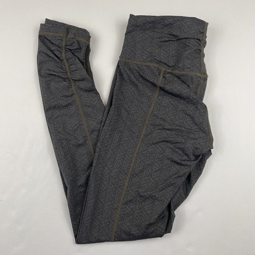 Prana Charcoal Geometric Leggings